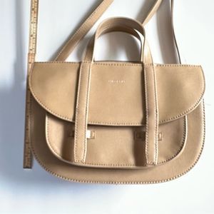 Matt & Nat vegan satchel crossbody purse in tan/taupe
